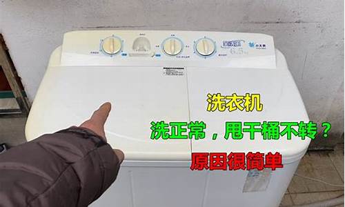 洗衣机甩桶只嗡嗡不转-洗衣机甩桶突然不动了