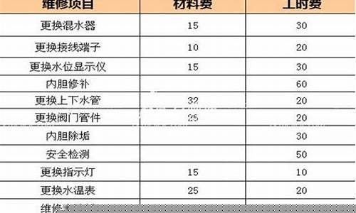 燃气热水器专业维修-燃气热水器维修价目表