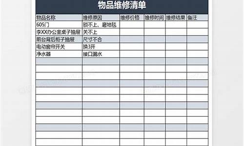 空调维修单据模板-空调维修明细清单怎么写比较好