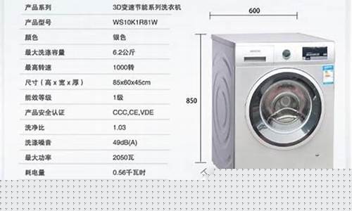 8公斤洗衣机尺寸-8公斤洗衣机尺寸图